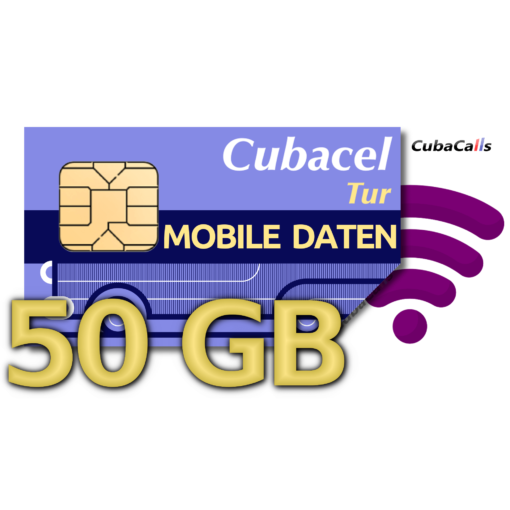 Cubacel TUR 50 GB Daten aufladen